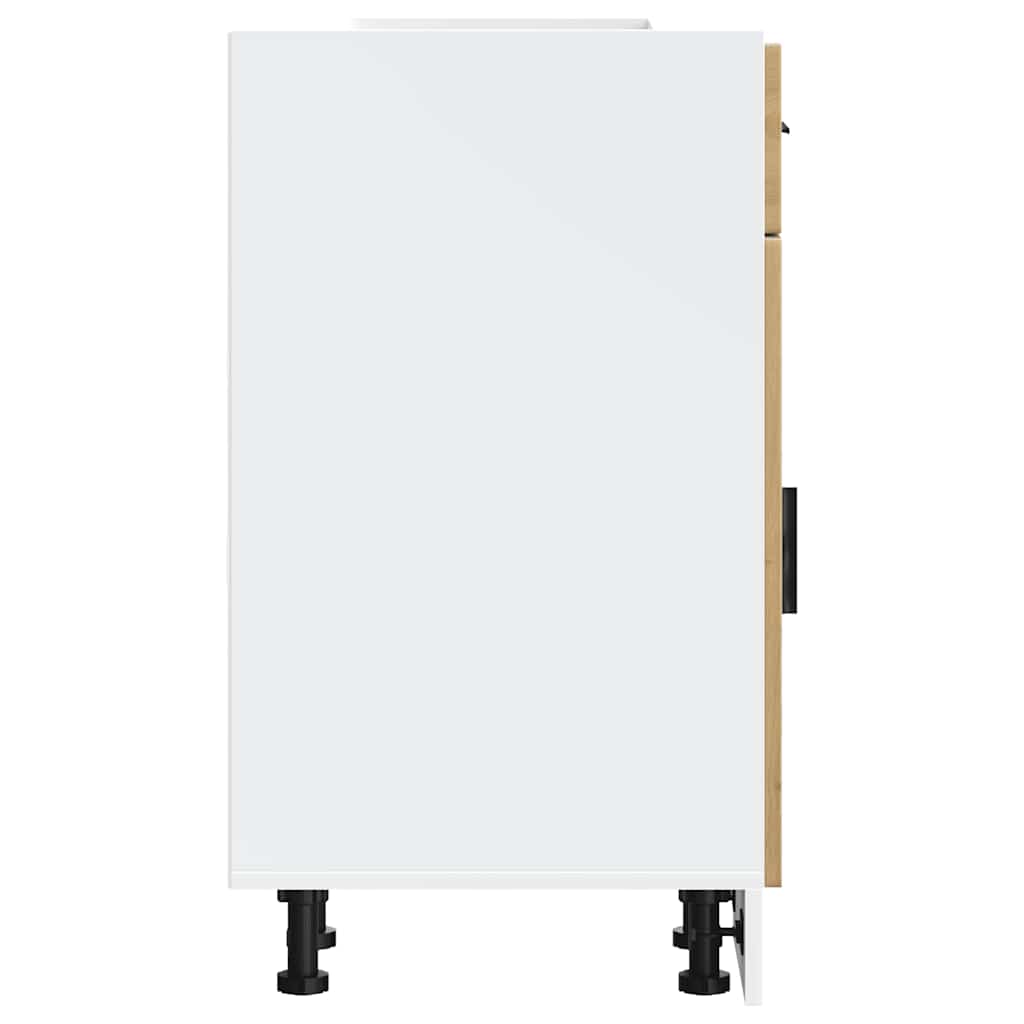 Onderkast "Porto" bewerkt hout artisanaal eikenkleur is nu te koop bij PeponiXL, paradijselijk wonen!