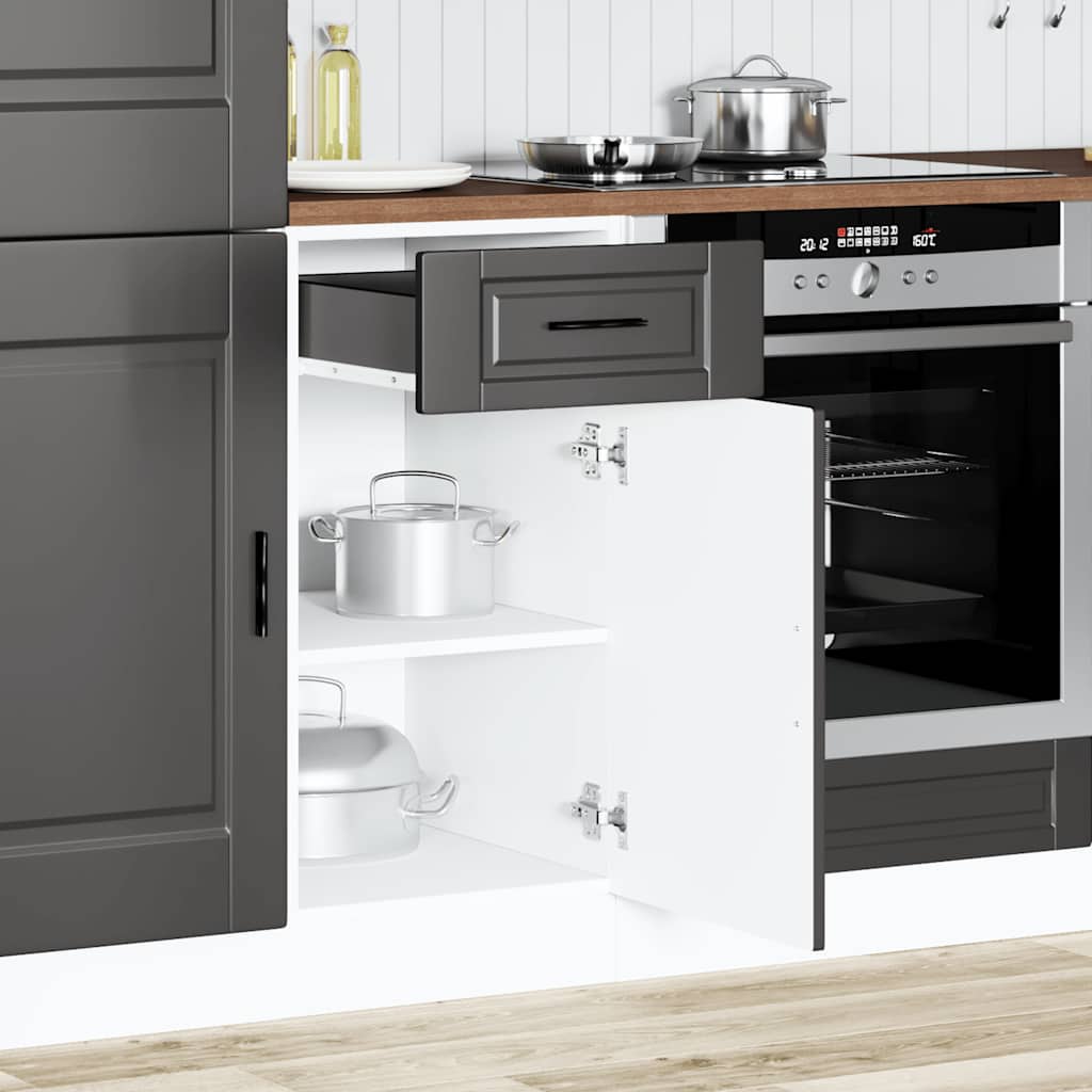 Onderkast "Porto" bewerkt hout zwart is nu te koop bij PeponiXL, paradijselijk wonen!