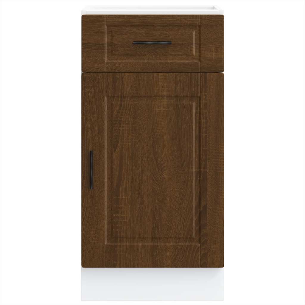 Onderkast "Porto" bewerkt hout bruin eikenkleur is nu te koop bij PeponiXL, paradijselijk wonen!