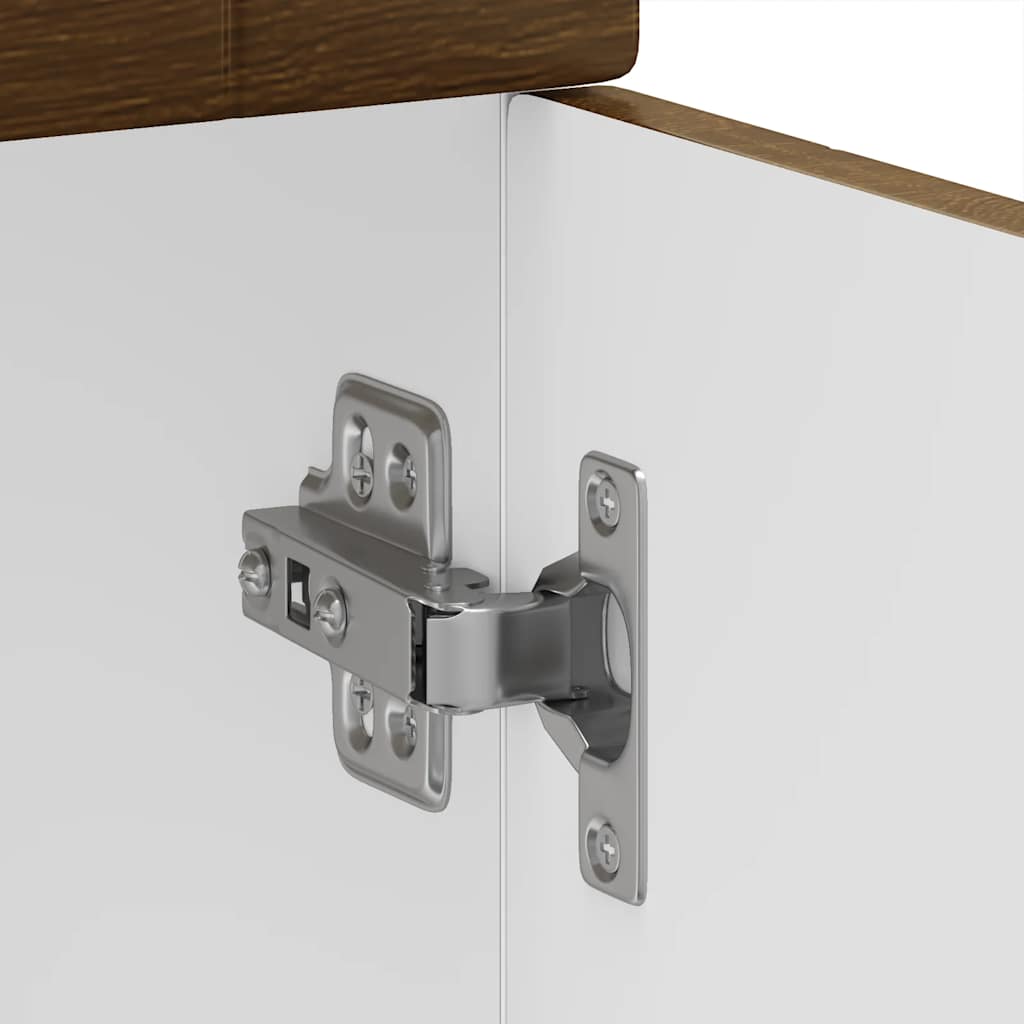Onderkast "Porto" bewerkt hout bruin eikenkleur is nu te koop bij PeponiXL, paradijselijk wonen!
