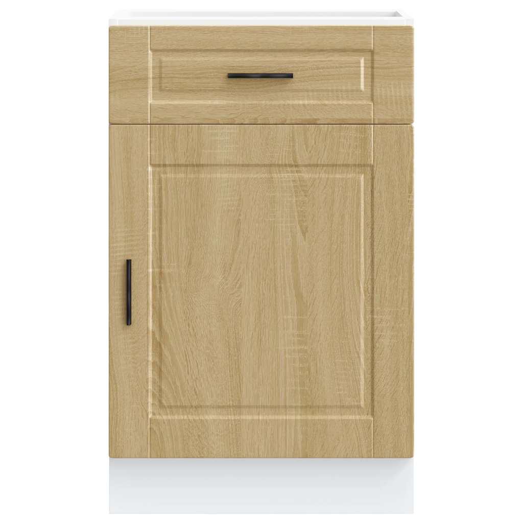 Onderkast "Porto" bewerkt hout sonoma eikenkleurig is nu te koop bij PeponiXL, paradijselijk wonen!