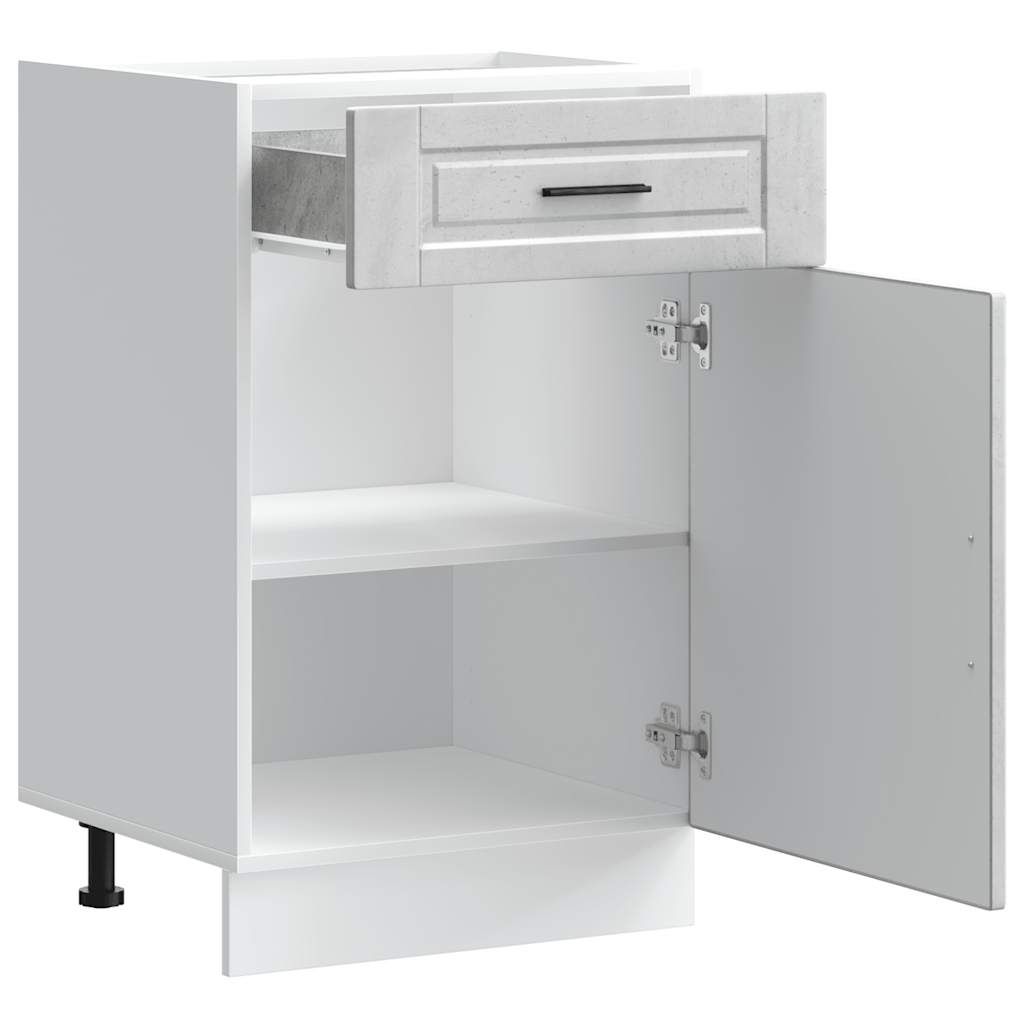 Onderkast "Porto" bewerkt hout betongrijs is nu te koop bij PeponiXL, paradijselijk wonen!