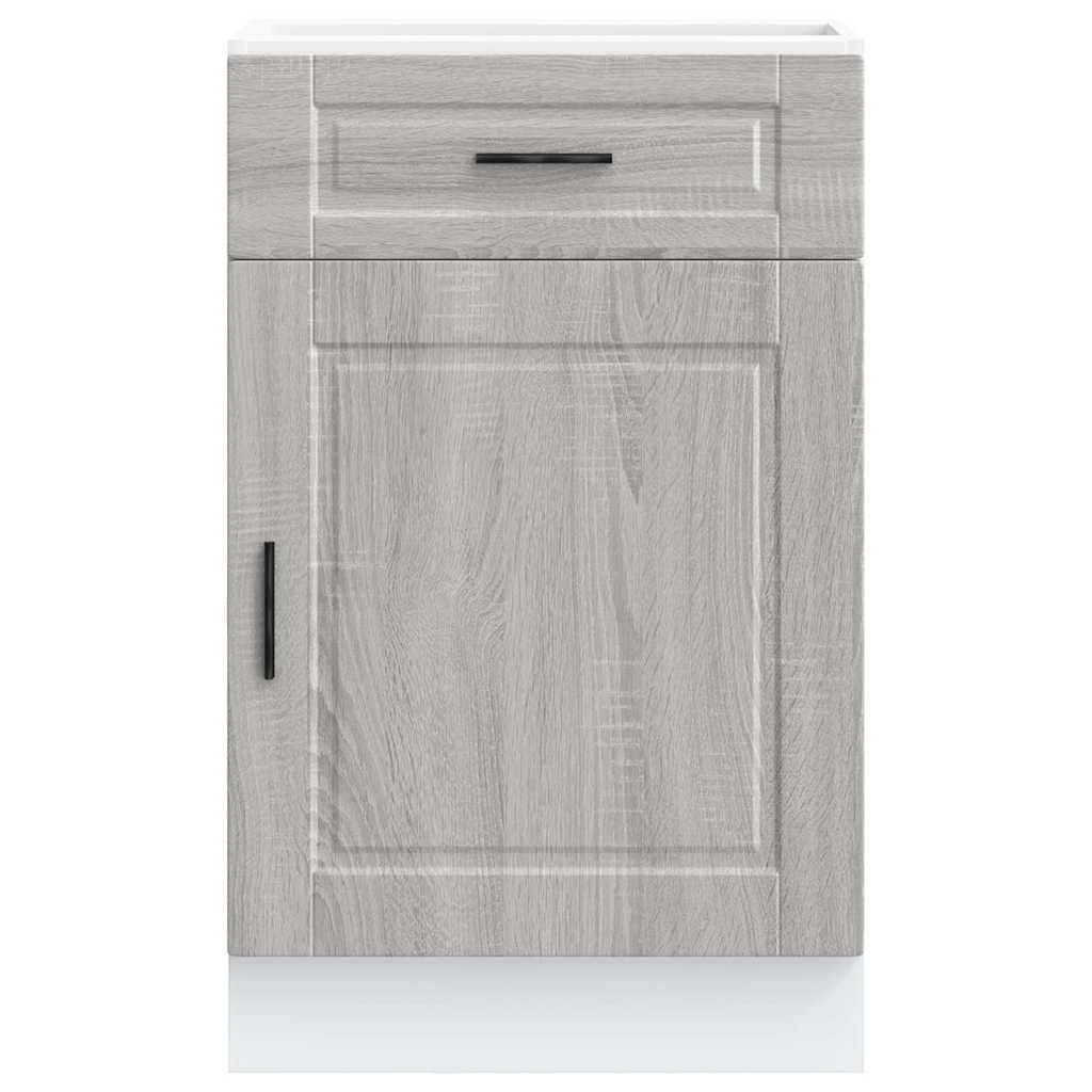Onderkast "Porto" bewerkt hout grijs sonoma eiken is nu te koop bij PeponiXL, paradijselijk wonen!