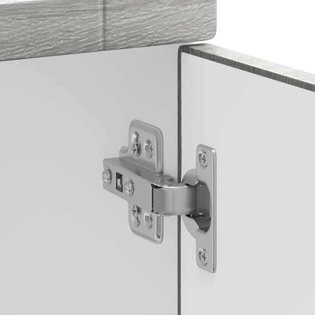 Onderkast "Porto" bewerkt hout grijs sonoma eiken is nu te koop bij PeponiXL, paradijselijk wonen!