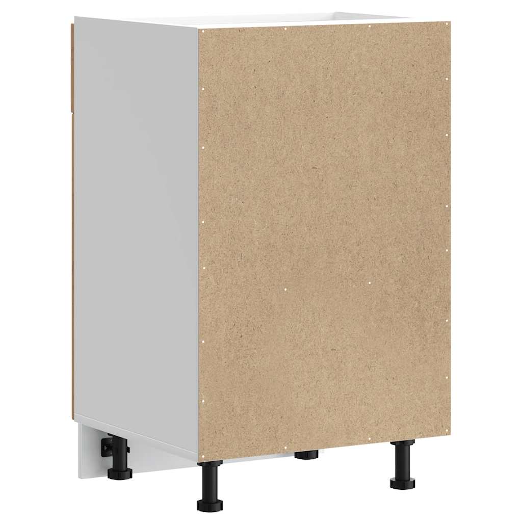 Onderkast "Porto" bewerkt hout oud houtkleurig is nu te koop bij PeponiXL, paradijselijk wonen!