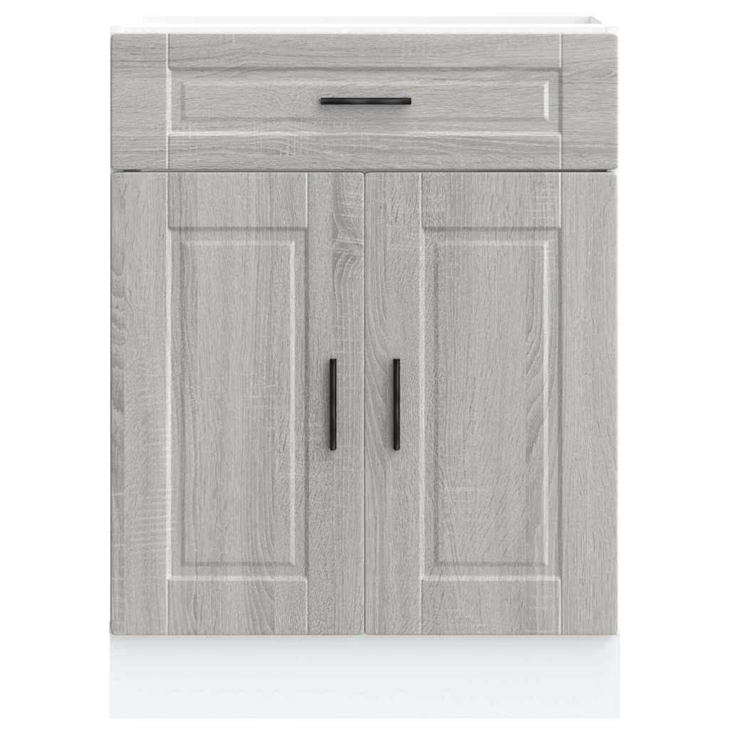 Onderkast "Porto" bewerkt hout grijs sonoma eiken is nu te koop bij PeponiXL, paradijselijk wonen!