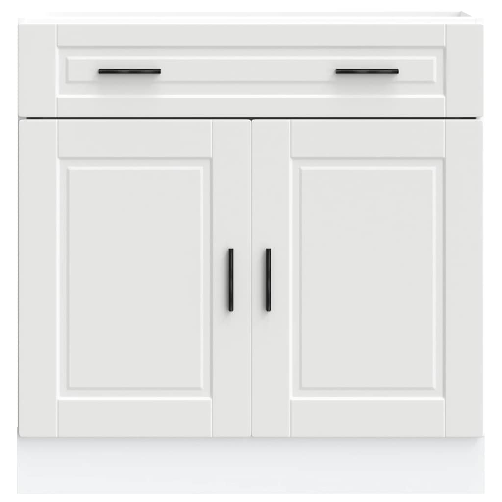 Onderkast "Porto" bewerkt hout wit is nu te koop bij PeponiXL, paradijselijk wonen!
