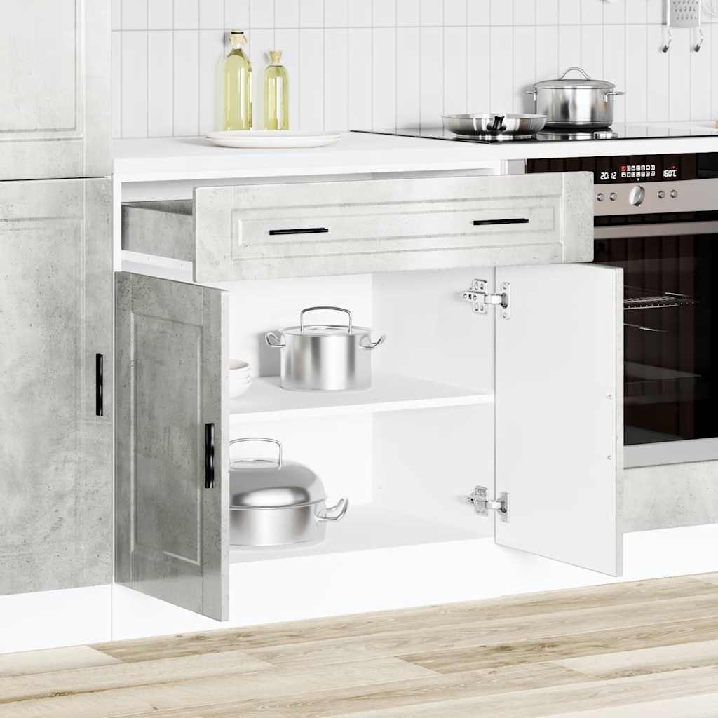 Onderkast "Porto" bewerkt hout betongrijs is nu te koop bij PeponiXL, paradijselijk wonen!