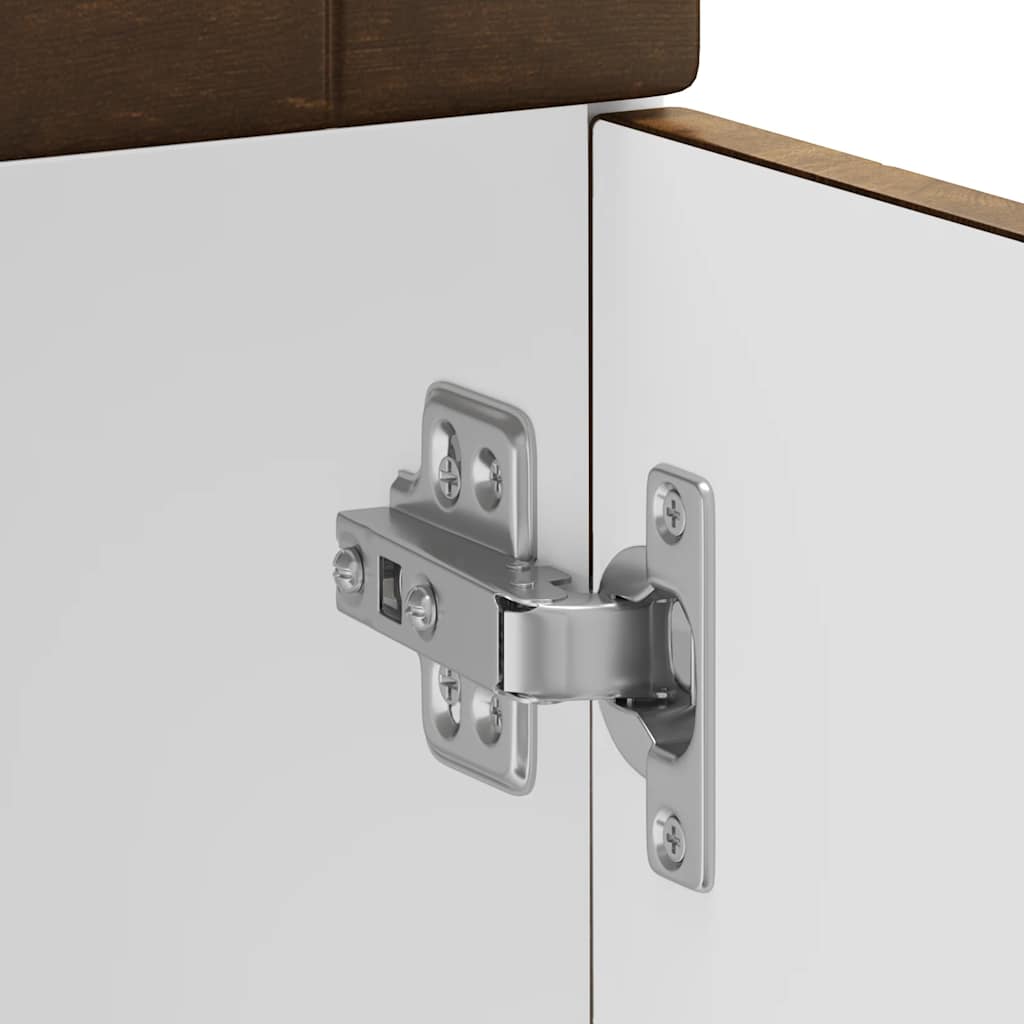 Onderkast "Porto" bewerkt hout gerookt eikenkleurig is nu te koop bij PeponiXL, paradijselijk wonen!