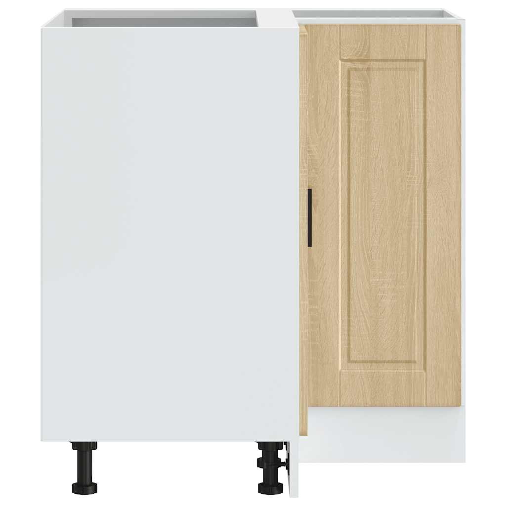 Keuken hoekonderkast "Porto" bewerkt hout sonoma eikenkleurig is nu te koop bij PeponiXL, paradijselijk wonen!