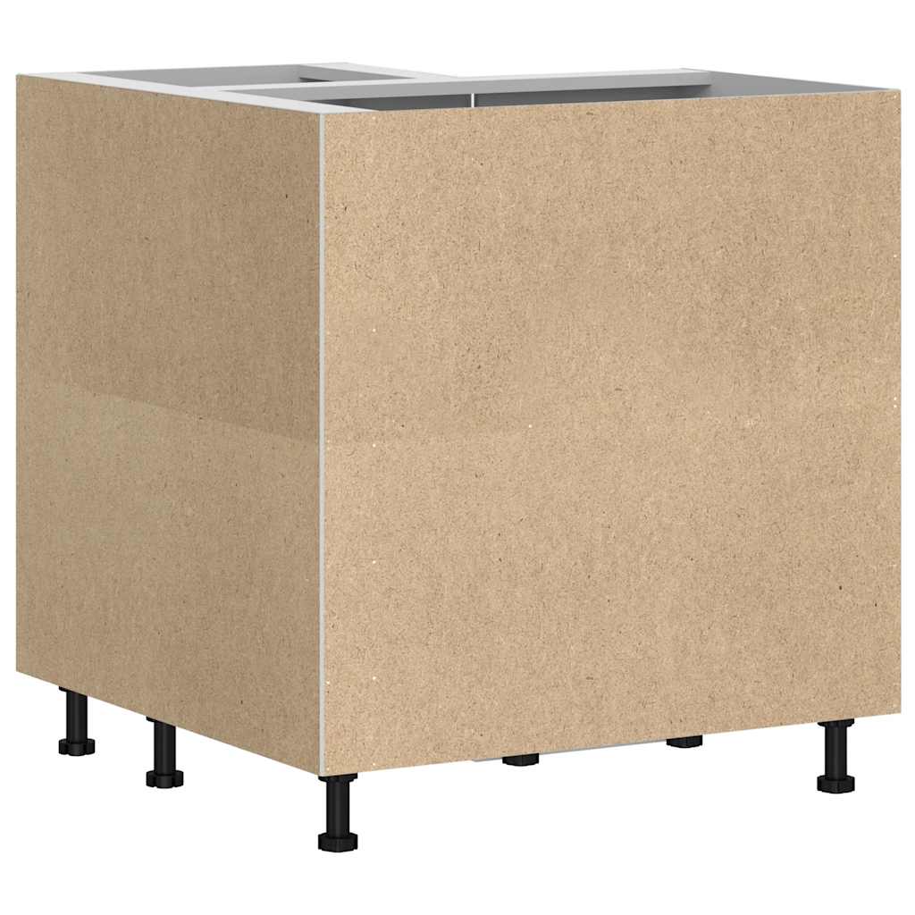 Keuken hoekonderkast "Porto" bewerkt hout sonoma eikenkleurig is nu te koop bij PeponiXL, paradijselijk wonen!