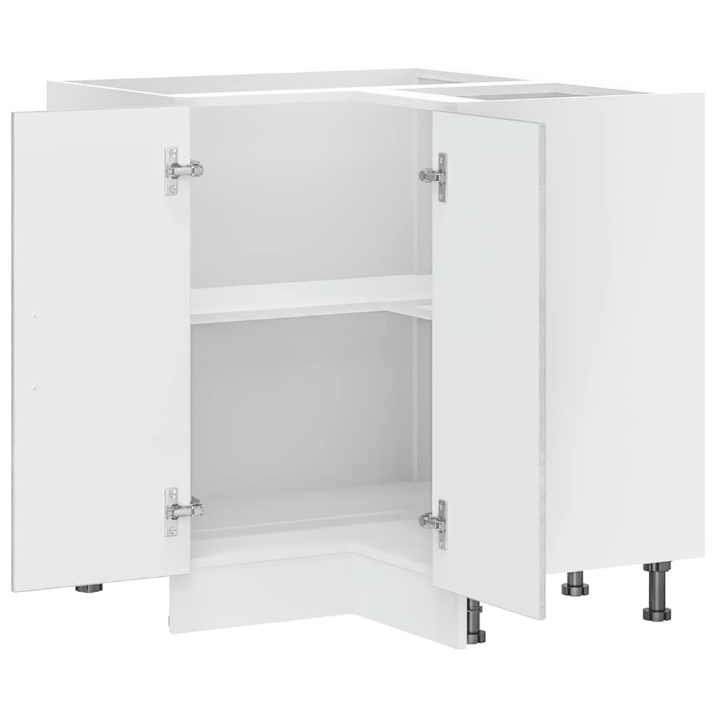 Keuken hoekonderkast "Porto" bewerkt hout betongrijs is nu te koop bij PeponiXL, paradijselijk wonen!