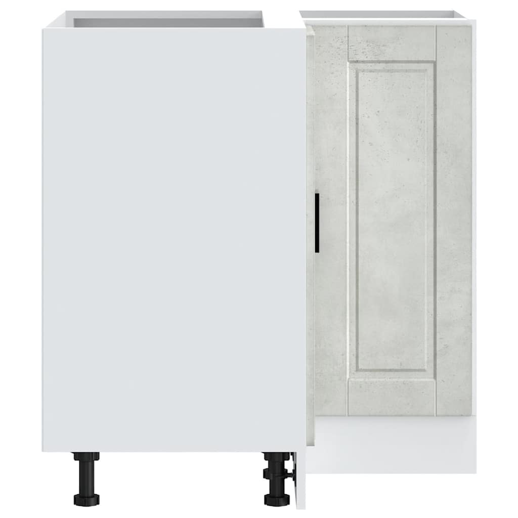 Keuken hoekonderkast "Porto" bewerkt hout betongrijs is nu te koop bij PeponiXL, paradijselijk wonen!