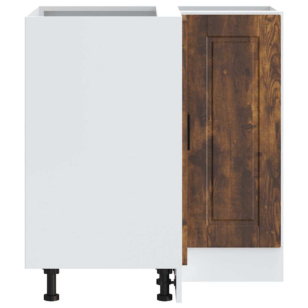 Keuken hoekonderkast "Porto" bewerkt hout gerookt eikenkleurig is nu te koop bij PeponiXL, paradijselijk wonen!