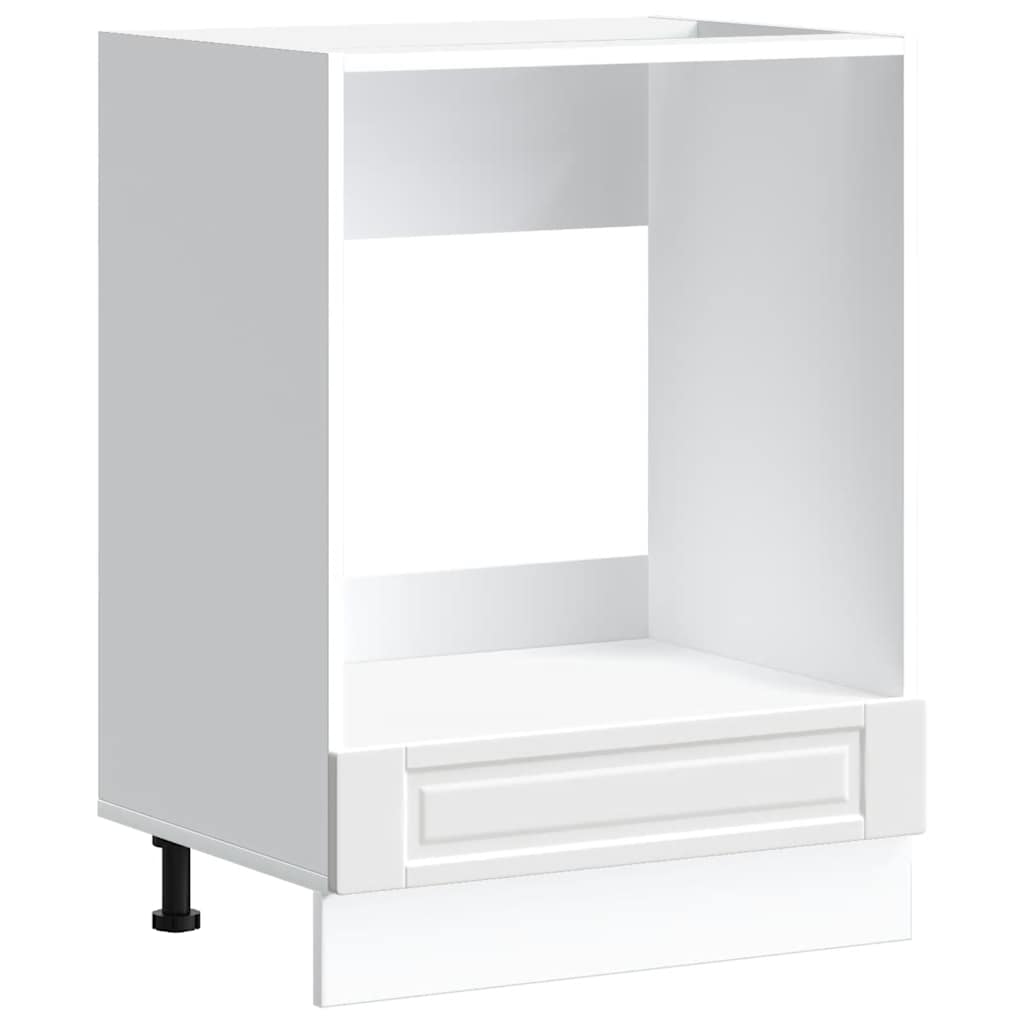 Ovenkast "Porto" bewerkt hout wit is nu te koop bij PeponiXL, paradijselijk wonen!