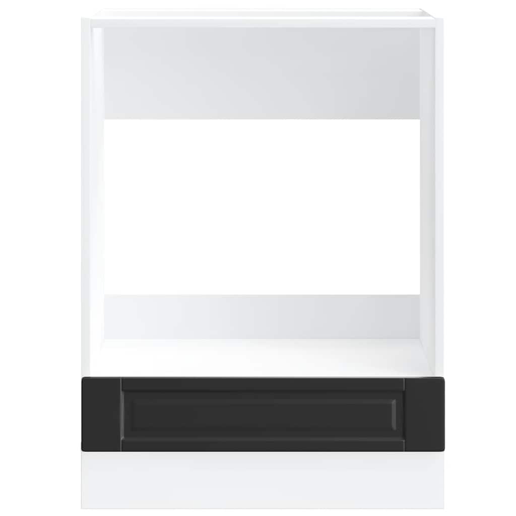 Ovenkast "Porto" bewerkt hout zwart is nu te koop bij PeponiXL, paradijselijk wonen!