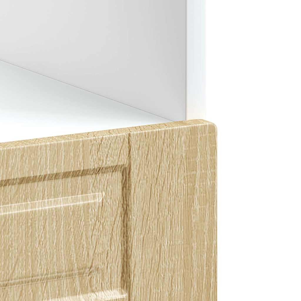 Ovenkast "Porto" bewerkt hout sonoma eikenkleurig is nu te koop bij PeponiXL, paradijselijk wonen!