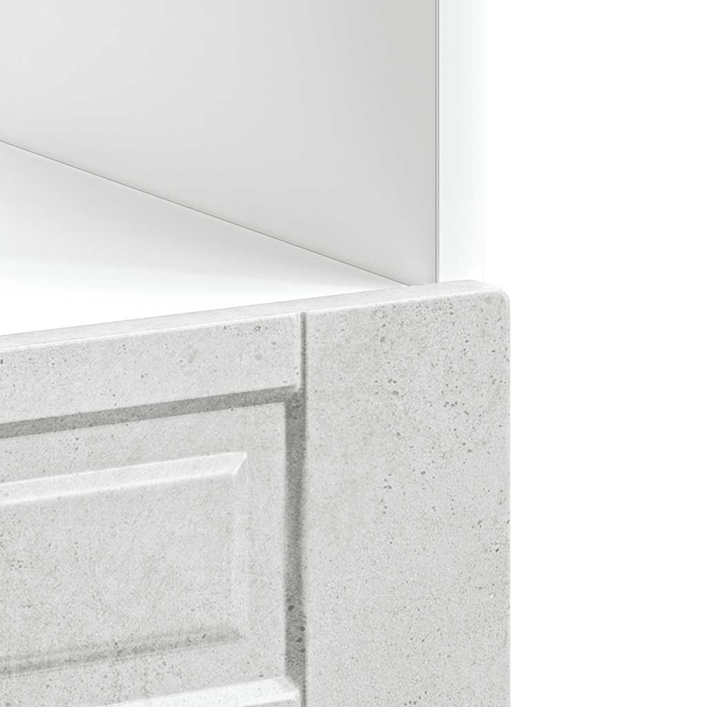 Ovenkast "Porto" bewerkt hout betongrijs is nu te koop bij PeponiXL, paradijselijk wonen!
