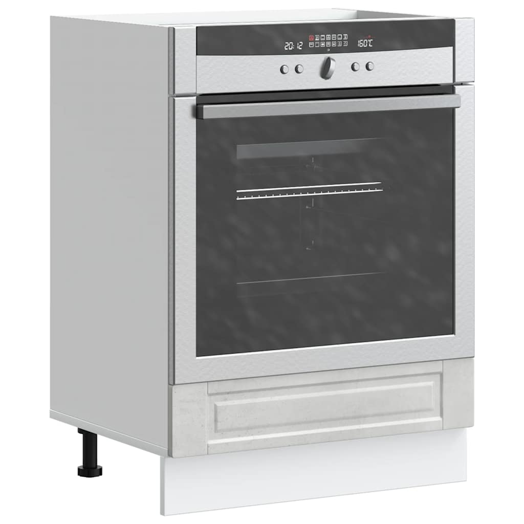 Ovenkast "Porto" bewerkt hout betongrijs is nu te koop bij PeponiXL, paradijselijk wonen!