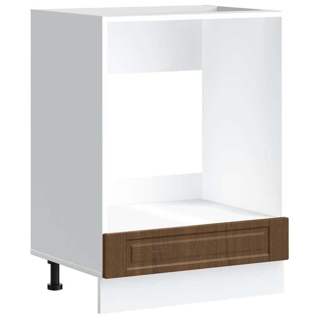 Ovenkast "Porto" bewerkt hout bruin eikenkleur is nu te koop bij PeponiXL, paradijselijk wonen!