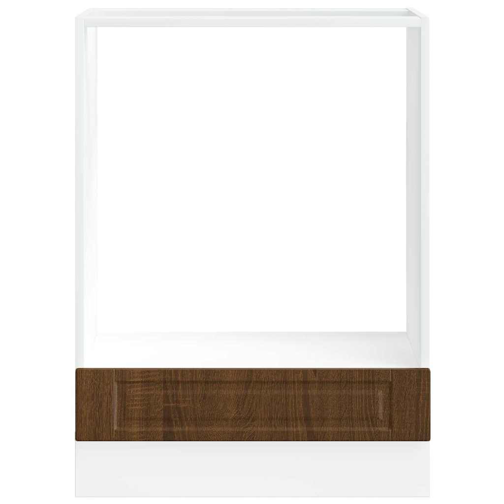 Ovenkast "Porto" bewerkt hout bruin eikenkleur is nu te koop bij PeponiXL, paradijselijk wonen!