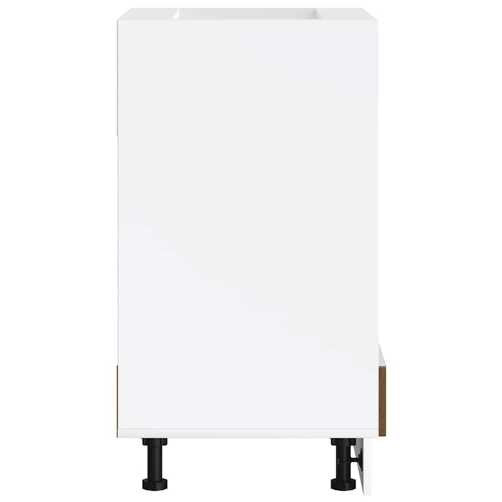 Ovenkast "Porto" bewerkt hout bruin eikenkleur is nu te koop bij PeponiXL, paradijselijk wonen!