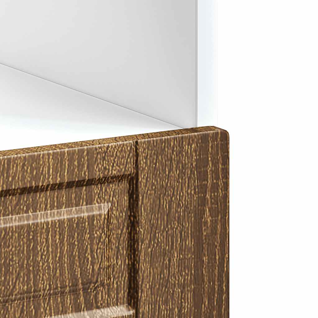 Ovenkast "Porto" bewerkt hout bruin eikenkleur is nu te koop bij PeponiXL, paradijselijk wonen!