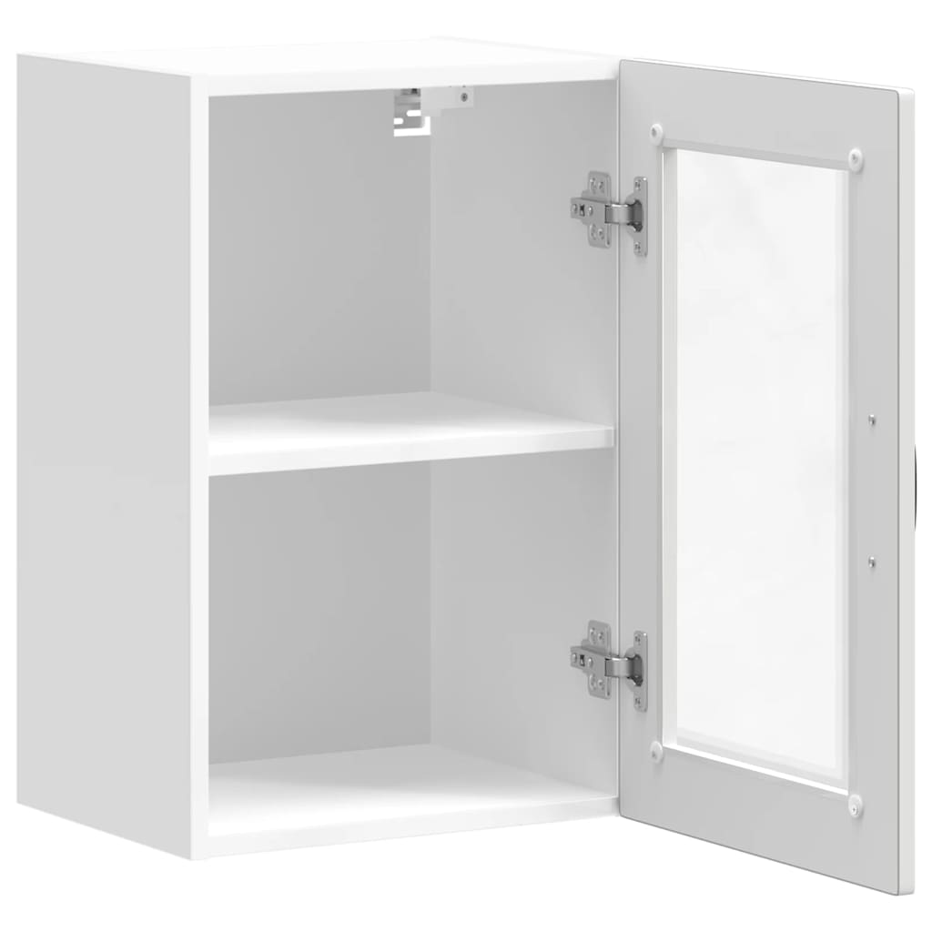 Keukenbovenkast met glazen deur Porto wit is nu te koop bij PeponiXL, paradijselijk wonen!