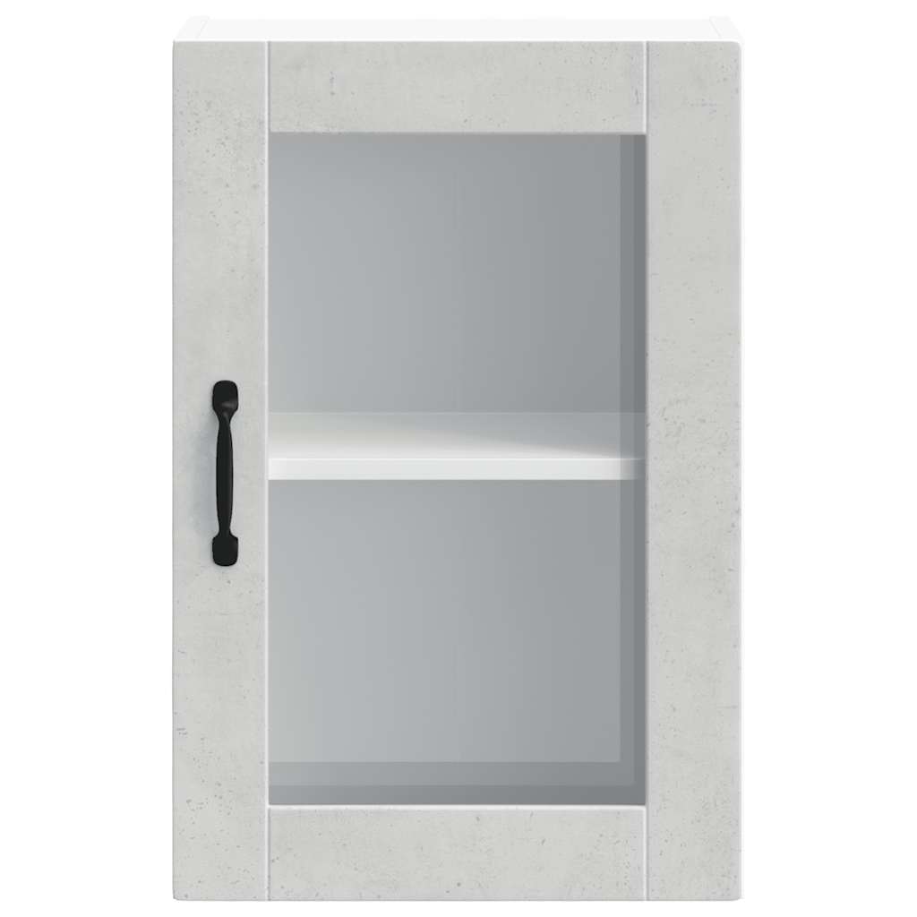 Keukenbovenkast met glazen deur Porto betongrijs is nu te koop bij PeponiXL, paradijselijk wonen!