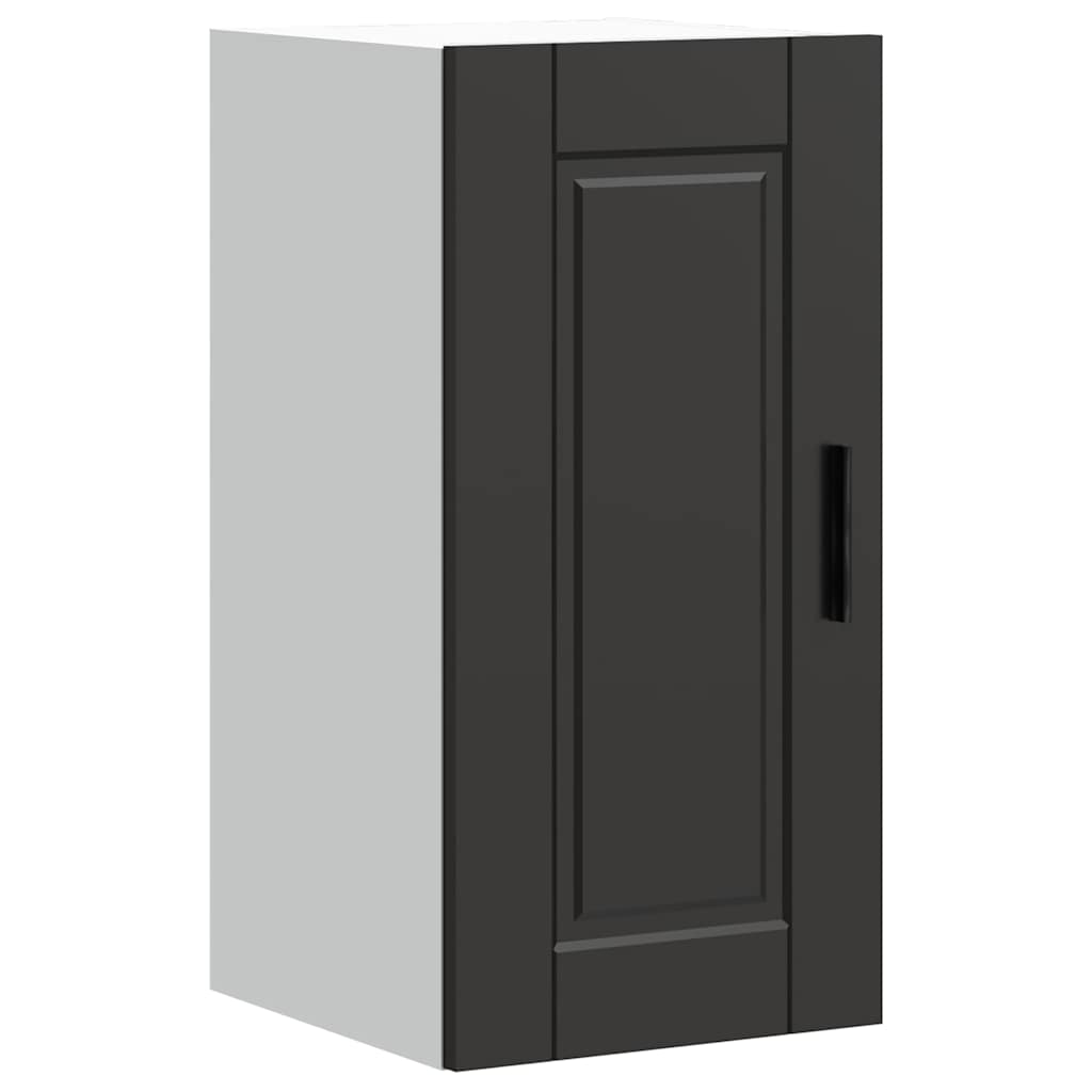 Keukenbovenkast Porto bewerkt hout zwart is nu te koop bij PeponiXL, paradijselijk wonen!