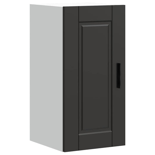 Keukenbovenkast Porto bewerkt hout zwart is nu te koop bij PeponiXL, paradijselijk wonen!