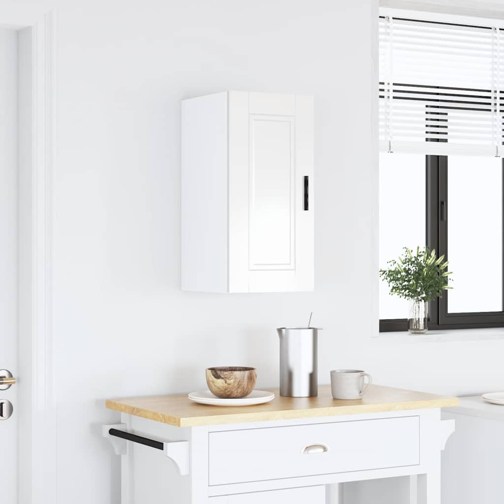 Keukenbovenkast Porto bewerkt hout hoogglans wit is nu te koop bij PeponiXL, paradijselijk wonen!