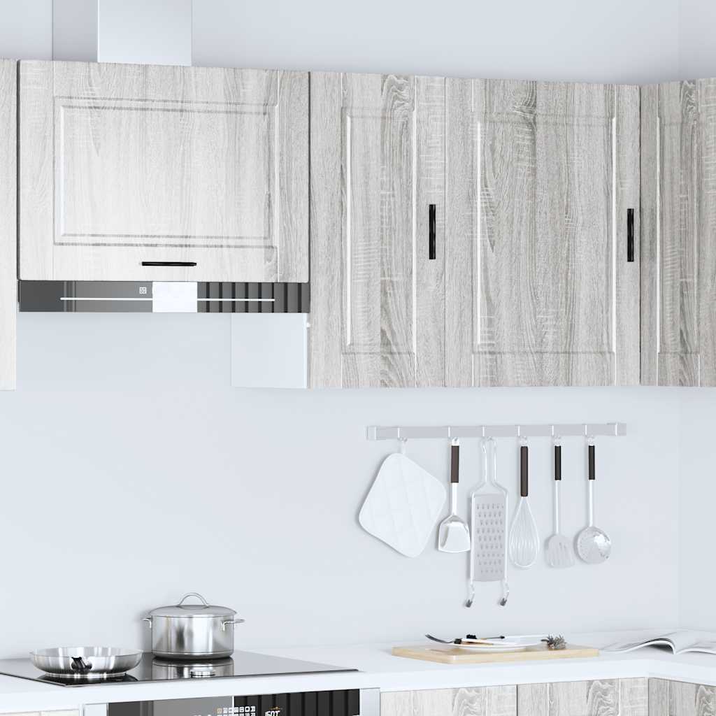 Keukenbovenkast Porto bewerkt hout grijs sonoma eiken is nu te koop bij PeponiXL, paradijselijk wonen!