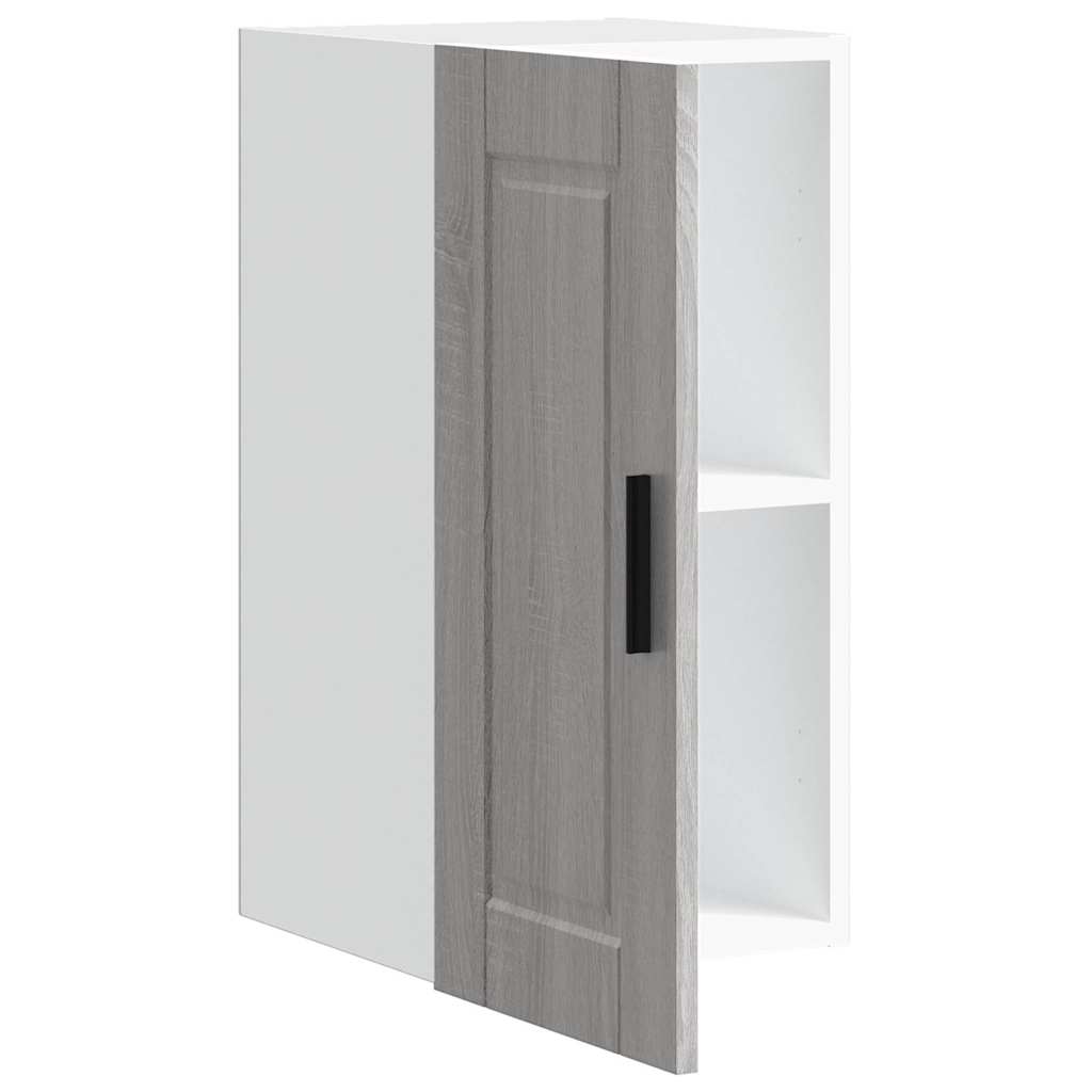 Keukenbovenkast Porto bewerkt hout grijs sonoma eiken is nu te koop bij PeponiXL, paradijselijk wonen!