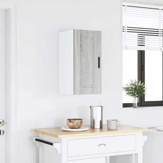 Keukenbovenkast Porto bewerkt hout grijs sonoma eiken is nu te koop bij PeponiXL, paradijselijk wonen!