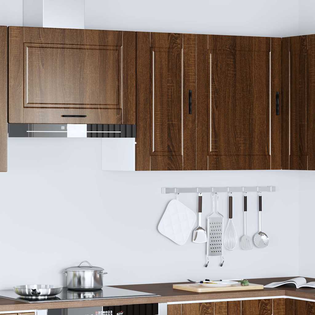 Keukenbovenkast Porto bewerkt hout bruin eikenkleur is nu te koop bij PeponiXL, paradijselijk wonen!