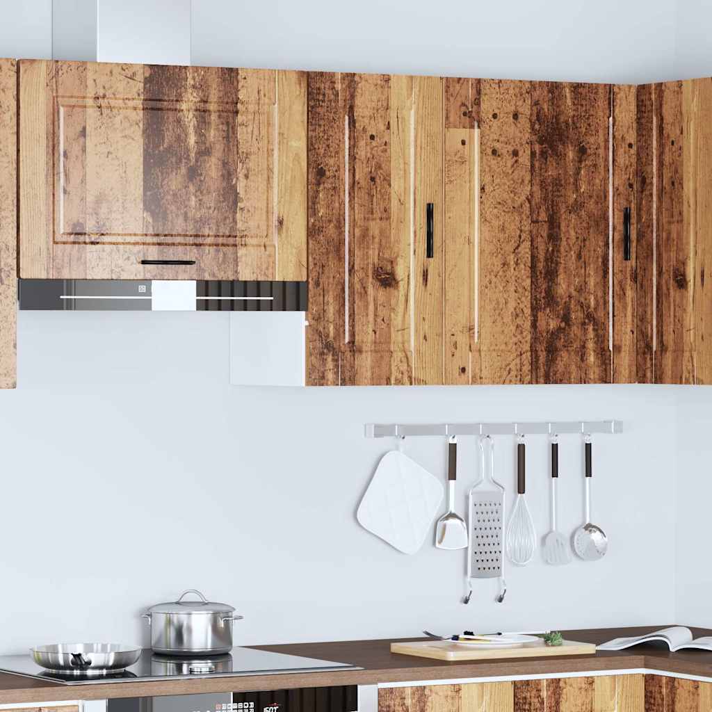 Keukenbovenkast Porto bewerkt hout oud houtkleurig is nu te koop bij PeponiXL, paradijselijk wonen!