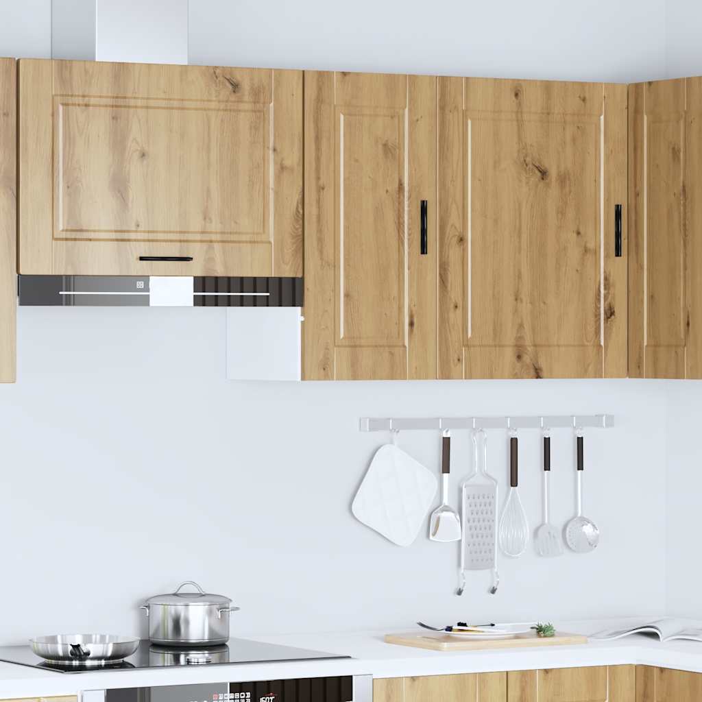 Keukenbovenkast Porto bewerkt hout artisanaal eikenkleur is nu te koop bij PeponiXL, paradijselijk wonen!