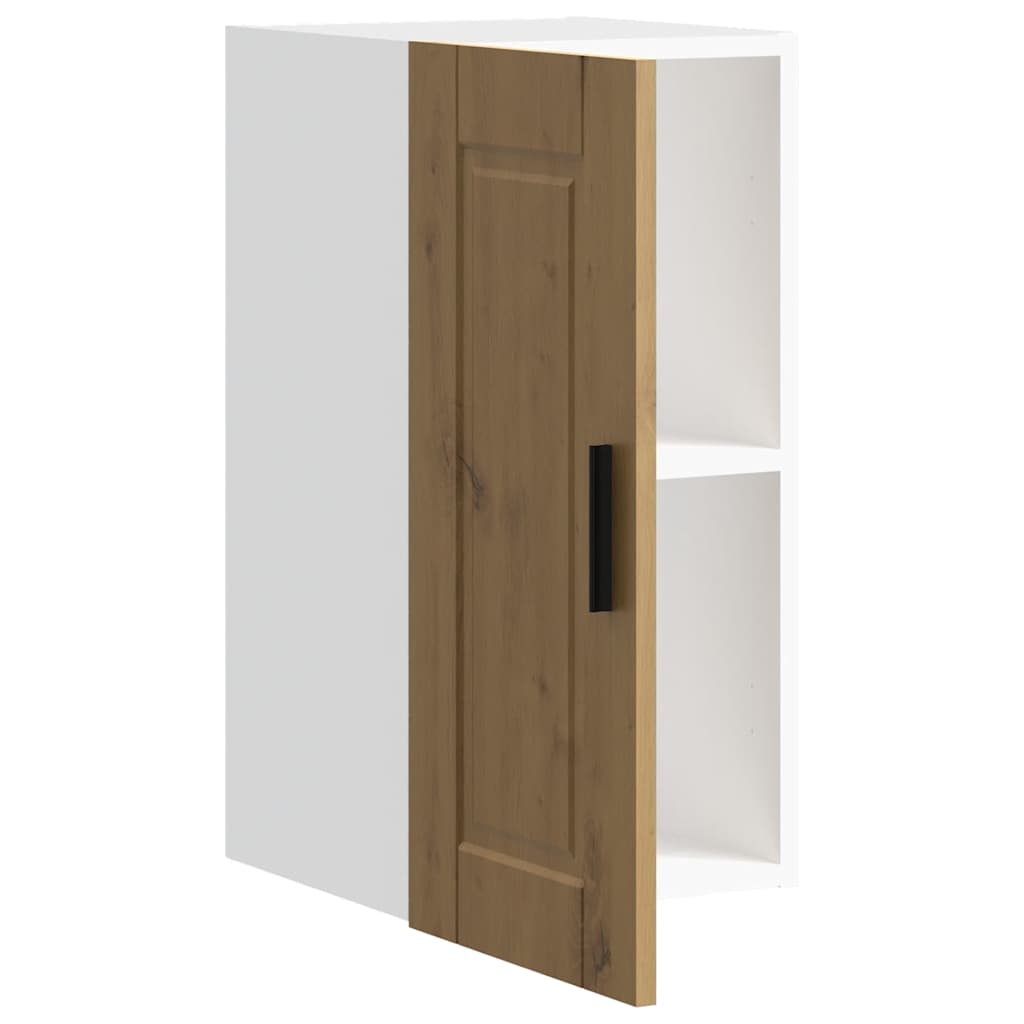 Keukenbovenkast Porto bewerkt hout artisanaal eikenkleur is nu te koop bij PeponiXL, paradijselijk wonen!