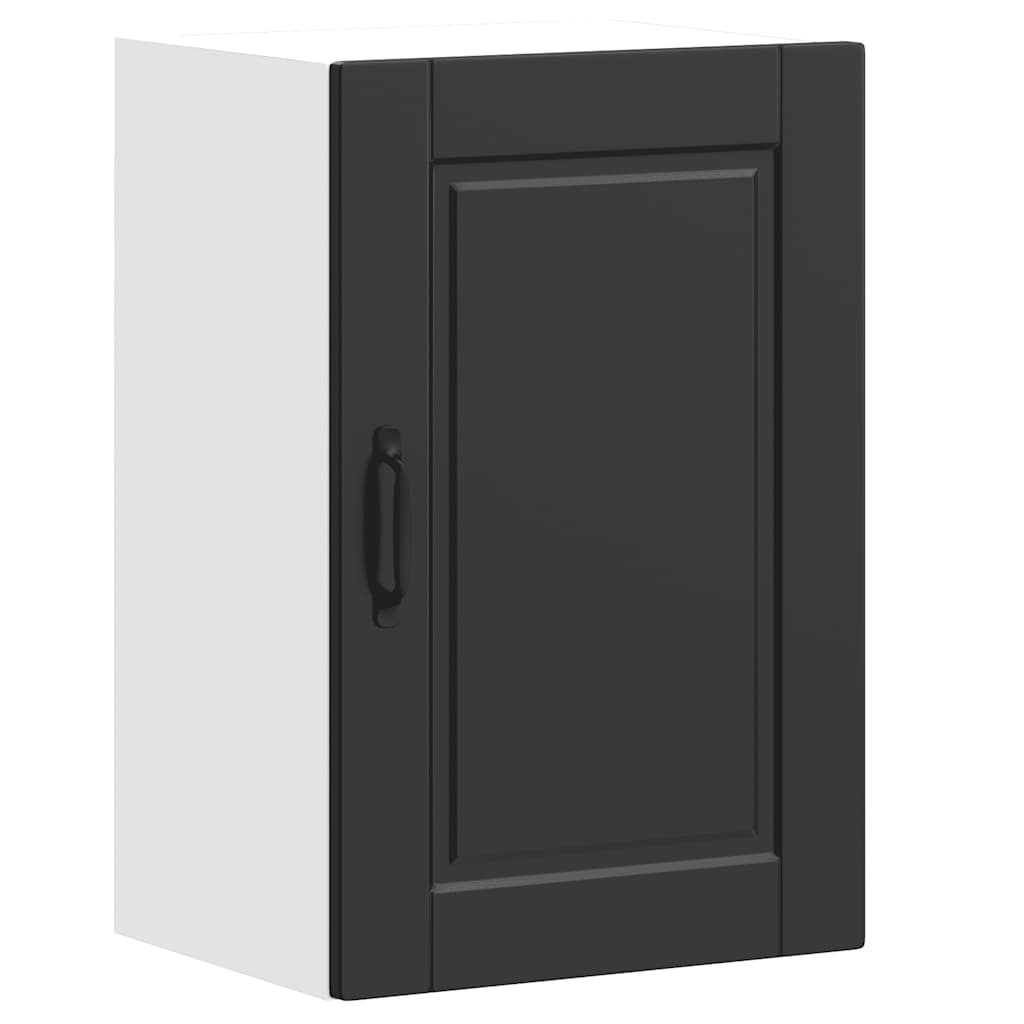 Keukenbovenkast Porto bewerkt hout zwart is nu te koop bij PeponiXL, paradijselijk wonen!
