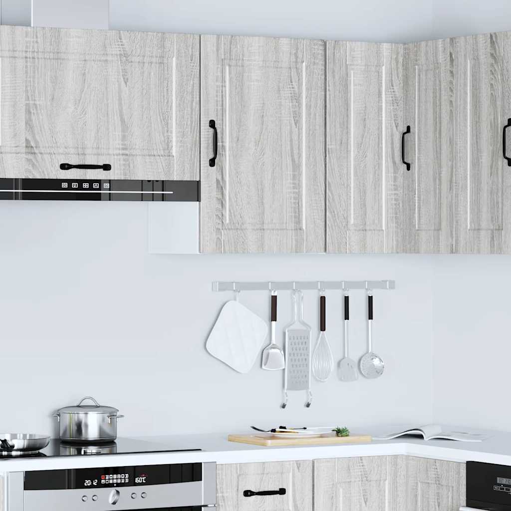 Keukenbovenkast Porto bewerkt hout grijs sonoma eiken is nu te koop bij PeponiXL, paradijselijk wonen!