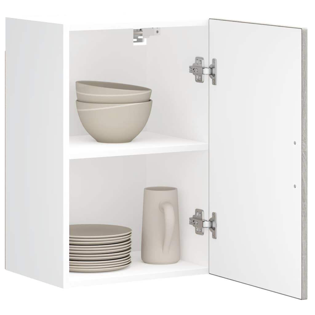 Keukenbovenkast Porto bewerkt hout grijs sonoma eiken is nu te koop bij PeponiXL, paradijselijk wonen!