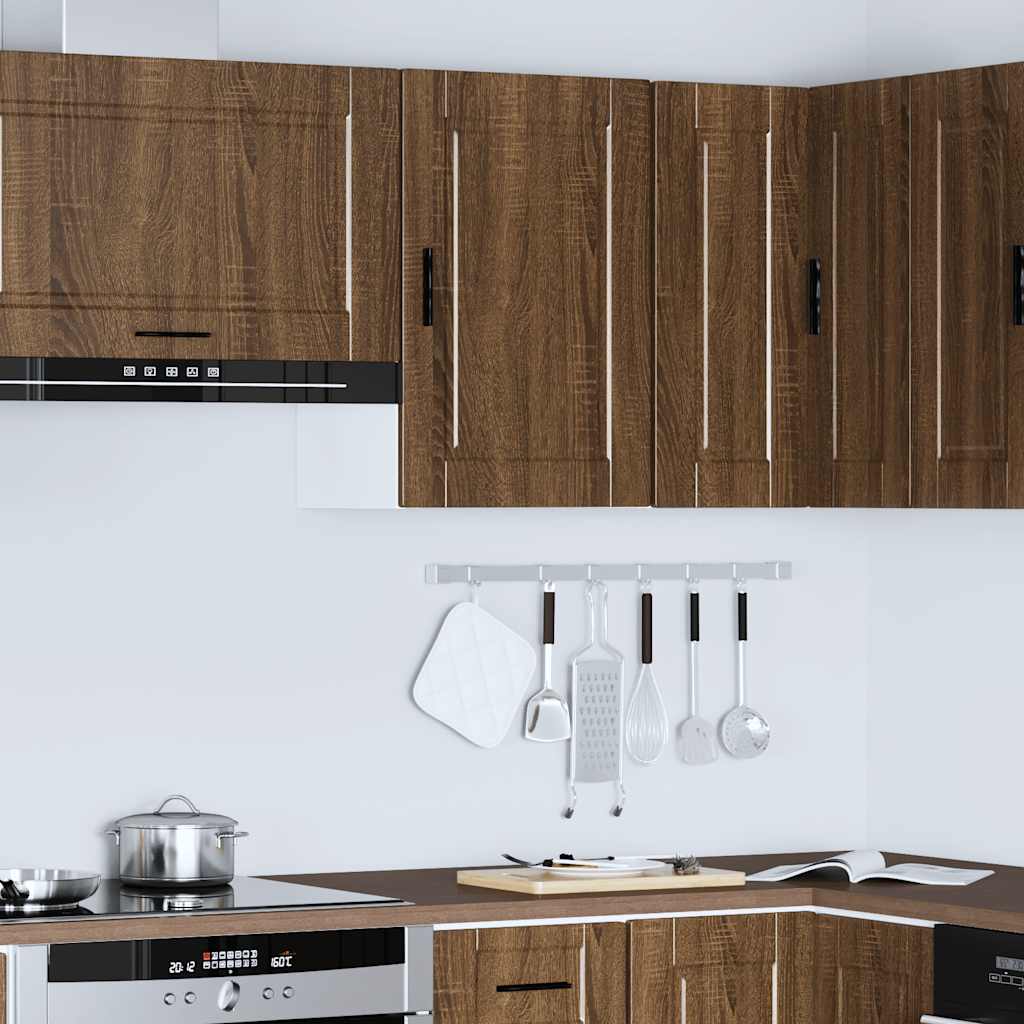 Keukenbovenkast Porto bewerkt hout bruin eikenkleur is nu te koop bij PeponiXL, paradijselijk wonen!