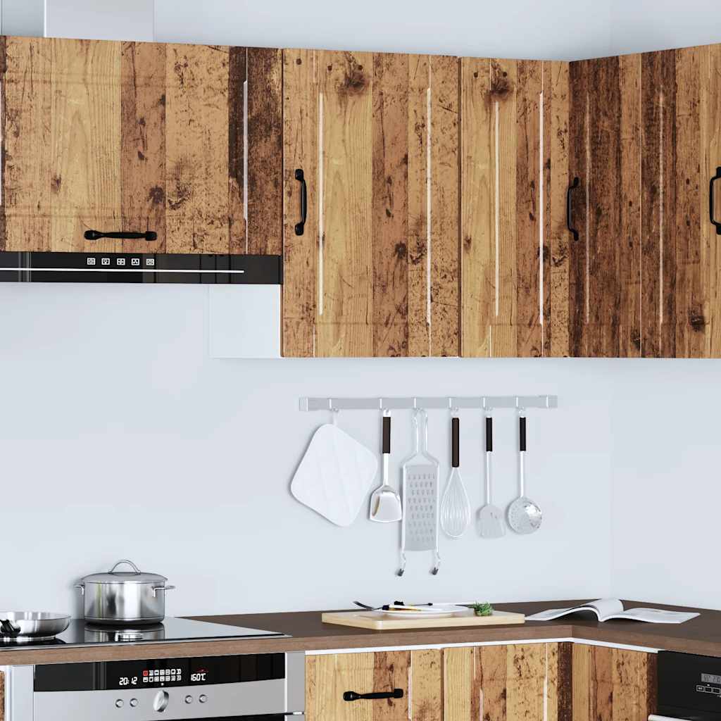 Keukenbovenkast Porto bewerkt hout oud houtkleurig is nu te koop bij PeponiXL, paradijselijk wonen!