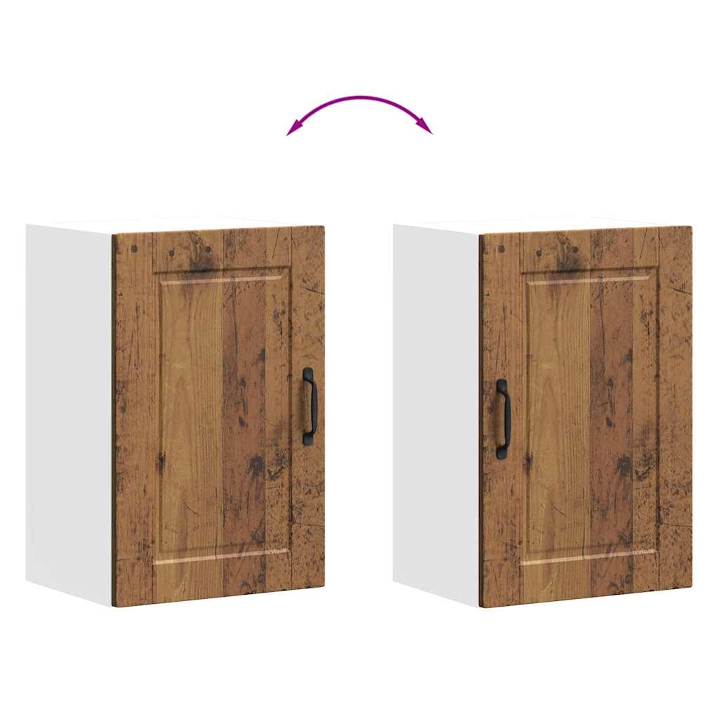 Keukenbovenkast Porto bewerkt hout oud houtkleurig is nu te koop bij PeponiXL, paradijselijk wonen!