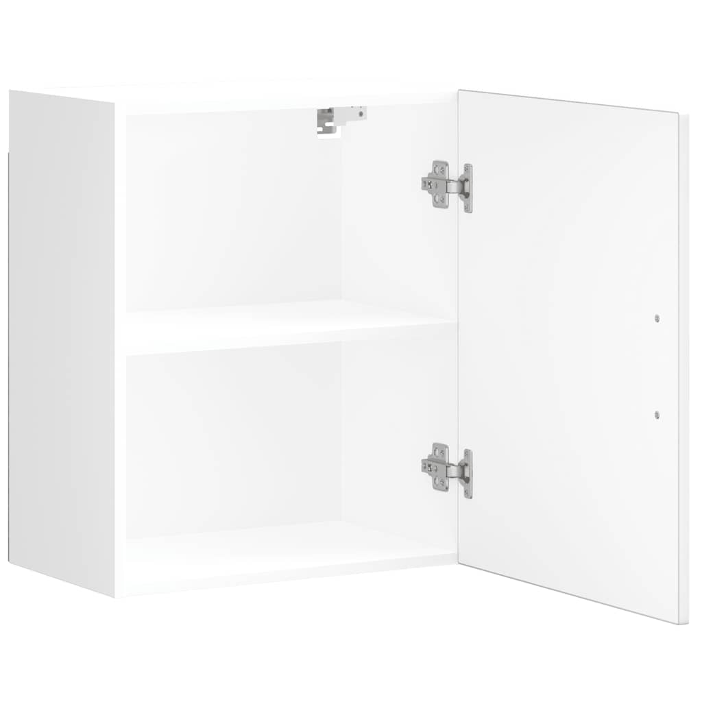 Keukenbovenkasten 2 st Porto bewerkt hout wit is nu te koop bij PeponiXL, paradijselijk wonen!