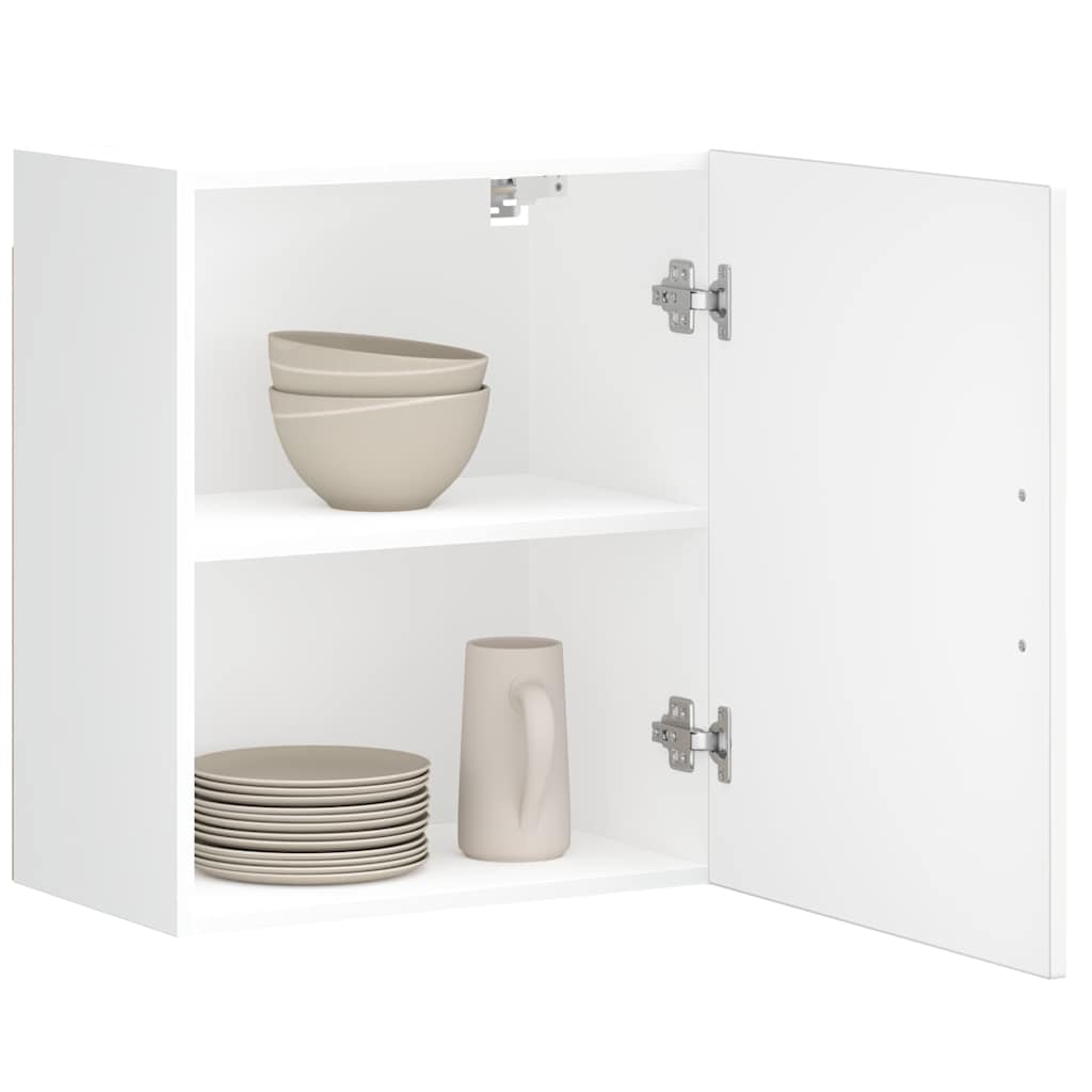 Keukenbovenkasten 2 st Porto bewerkt hout wit is nu te koop bij PeponiXL, paradijselijk wonen!