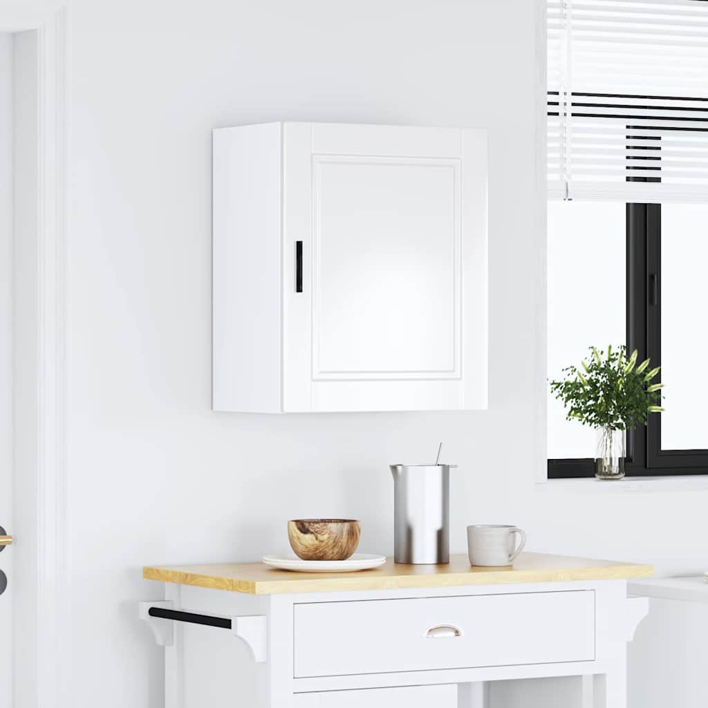Keukenbovenkast Porto bewerkt hout hoogglans wit is nu te koop bij PeponiXL, paradijselijk wonen!