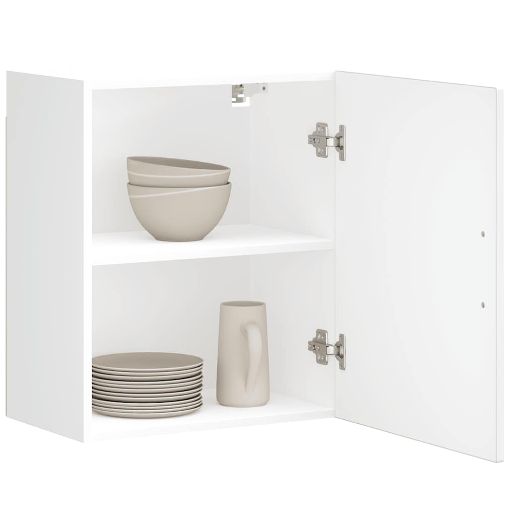 Keukenbovenkasten 2 st Porto bewerkt hout hoogglans wit is nu te koop bij PeponiXL, paradijselijk wonen!