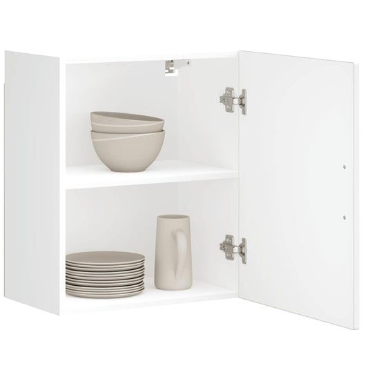 Keukenbovenkasten 2 st Porto bewerkt hout hoogglans wit is nu te koop bij PeponiXL, paradijselijk wonen!